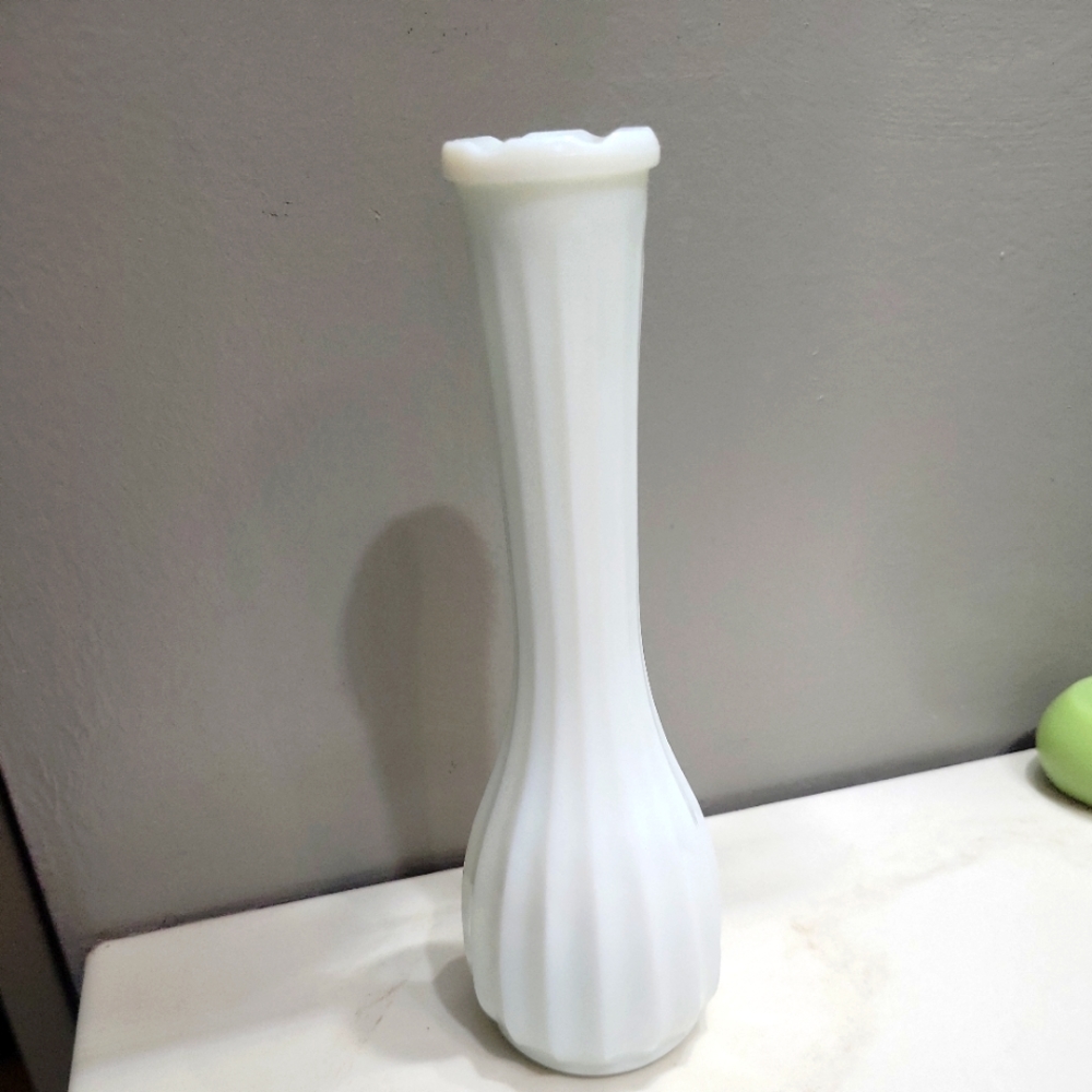 Vintage CLG Co Milk Glass Vase